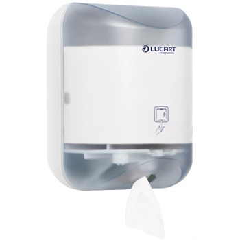 Adagoló toalettpapírhoz műanyag L-One Mini Lucart_892288W áttetsző fehér/fehér