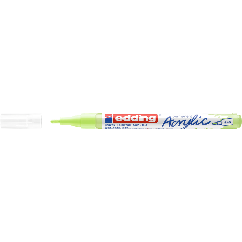 Akril marker 1-2mm, Edding 5300 pasztellzöld