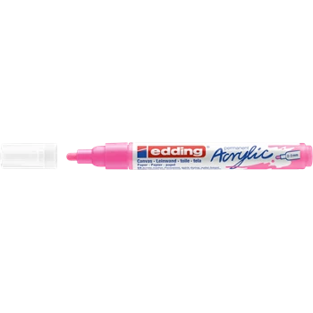 Akril marker 2-3mm, Edding 5100 neon rózsaszín 