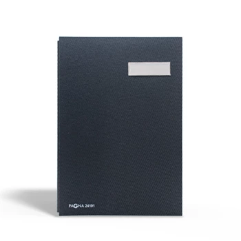 Aláírókönyv, 20lap, A4 Pagna 24191 vászon borító fekete
