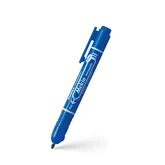 Alkoholos marker 1,3 mm, nyomógombos, Zebra Mckie Retractable írásszín kék