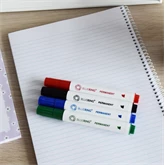 Alkoholos marker készlet, 1-4mm, vágott hegyű, hegyű 4-es készlet, Bluering®