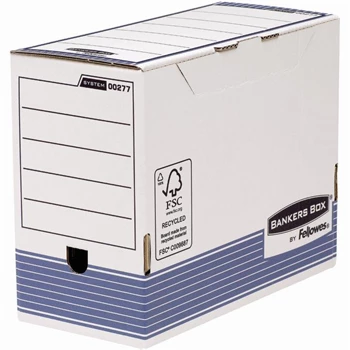Archiváló doboz 150mm, Fellowes® Bankers Box System, 10 db/csomag, kék