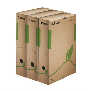 Archiváló doboz A4, 80mm, újrahasznosított karton Esselte Eco barna