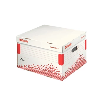 Archiváló konténer M méret újrahasznosított karton Esselte Speedbox  fehér