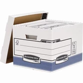 Archiváló konténer, karton, standard, Fellowes® Bankers Box System, 10 db/csomag, kék