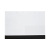 Asztali könyöklő fehér lapokkal fekete műbőrcsíkkal 570 x 390 mm  Realsystem 2026.