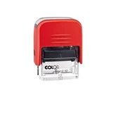 Bélyegző C10 Printer Colop átlátszó piros ház/fekete párna