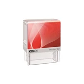 Bélyegző C20 Printer Colop átlátszó piros ház/fekete párna