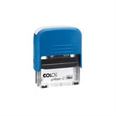 Bélyegző C30 Printer Colop átlátszó kék ház/fekete párna