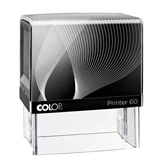 Bélyegző IQ60 Printer Line Colop átlátszó fekete ház/fekete párna
