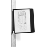 Bemutatótábla tartó, Durable Vario Magnet Wall 10, fekete