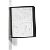 Bemutatótábla tartó, Durable Vario® Magnet Wall 5, fekete