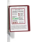 Bemutatótábla tartó, Durable Vario® Magnet Wall 5, piros
