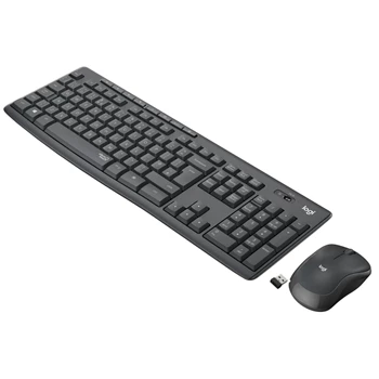 Billentyűzet+egér vezeték nélküli Silent HUN fehér Logitech MK295