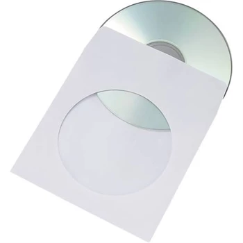 Boríték TCD öntapadó körablakos cd papírtok 125x125mm, 1000 db Bluering® 