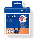 Brother LC521 tintapatron multipack BCMY ORIGINAL