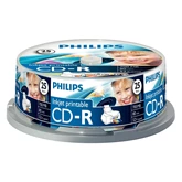 CD-R80 IW nyomtatható 25 db-os Cake Box Philips 