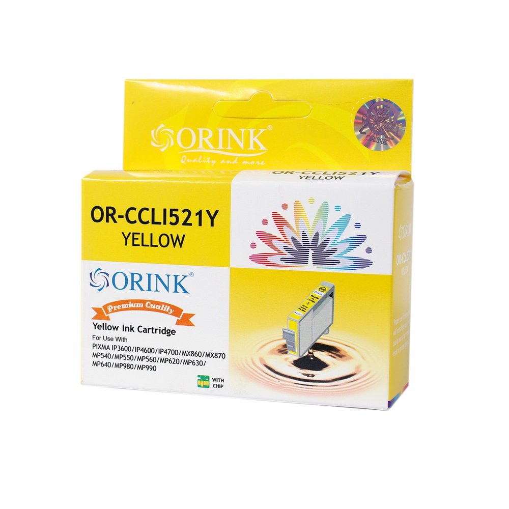 Orink cli521 tintapatron yellow orink