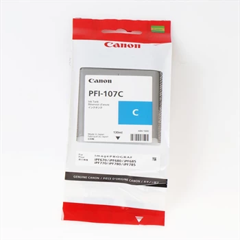 Canon PFI107 tintapatron cyan ORIGINAL 