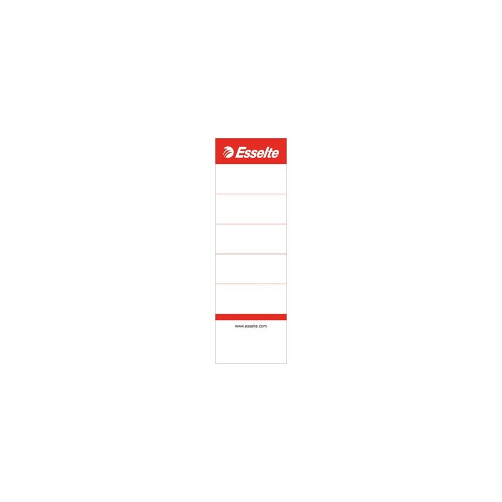 Cserecímke iratrendezőhöz, kétoldalas 50x158mm, Esselte fehér 10 db/csom
