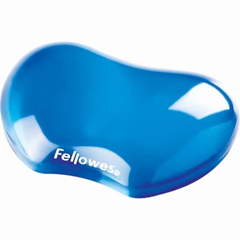 Csuklótámasz, mini, géltöltésű, Fellowes® Crystal Gel, kék