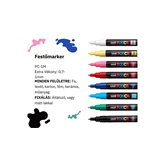 Dekormarker 0,7-1mm, Uni-Posca PC-1M, 8 db-os készlet