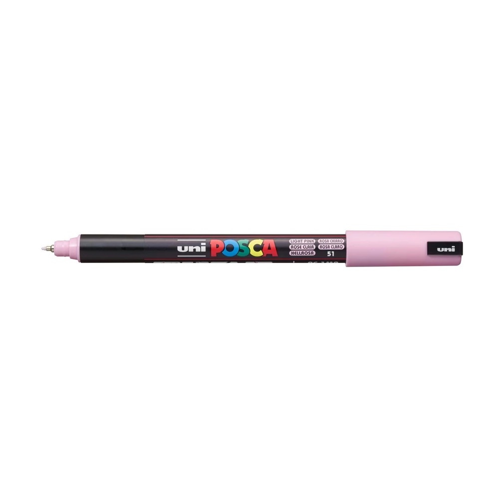 Dekormarker 0,7mm, Uni-Posca PC-1MR világos rózsaszín