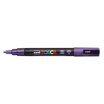 Dekormarker 0,9-1,3mm, Uni-Posca PC-3ML csillámló lila