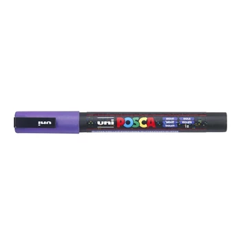 Dekormarker 0,9-1,3mm, Uni-Posca PC-3ML csillámló lila