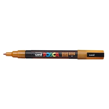 Dekormarker 0,9-1,3mm, Uni-Posca PC-3ML csillámló narancs