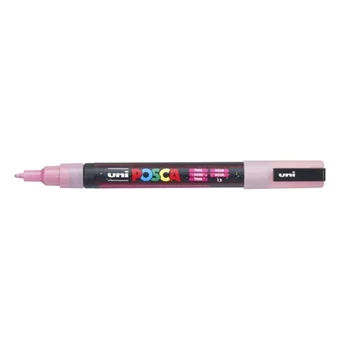 Dekormarker 0,9-1,3mm, Uni-Posca PC-3ML csillámló rózsaszín