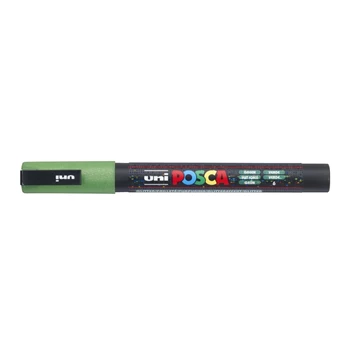 Dekormarker 0,9-1,3mm, Uni-Posca PC-3ML csillámló zöld