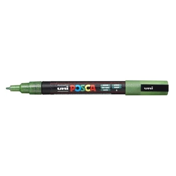Dekormarker 0,9-1,3mm, Uni-Posca PC-3ML csillámló zöld
