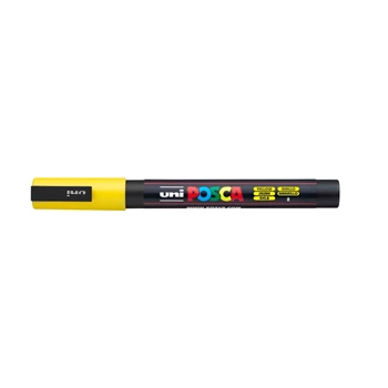Dekormarker 0,9-1,3mm, Uni Posca PC-3M sárga