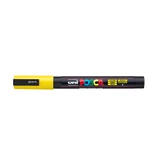 Dekormarker 0,9-1,3mm, Uni Posca PC-3M sárga
