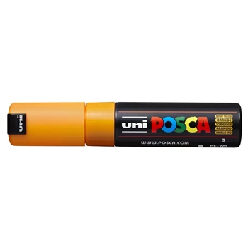 Dekormarker 4,5-5,5mm, Uni-Posca PC-7M ragyogó sárga