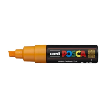 Dekormarker 8mm, Uni Posca PC-8K ragyogó sárga