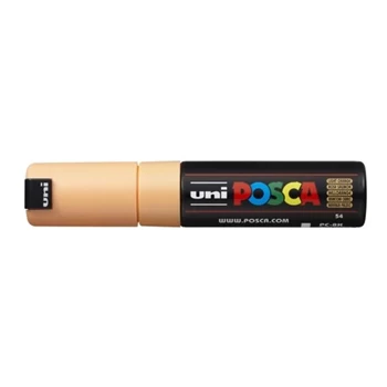 Dekormarker 8mm, Uni Posca PC-8K világos narancs