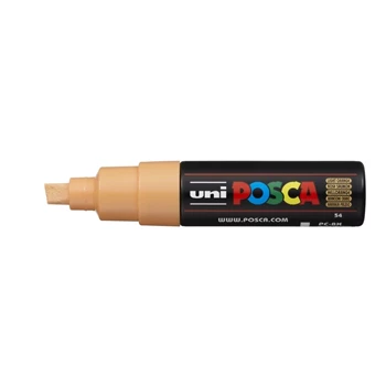 Dekormarker 8mm, Uni Posca PC-8K világos narancs