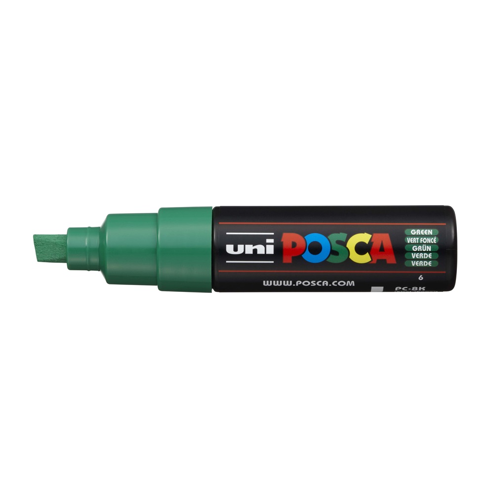 Dekormarker 8mm, Uni Posca PC-8K zöld