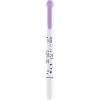 Ecsettol kétvégű Zebra Mildliner Cool & Refined, lila