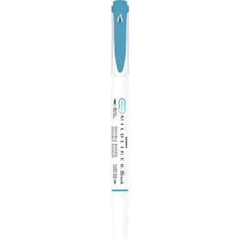 Ecsettol kétvégű Zebra Mildliner Warm, füstkék