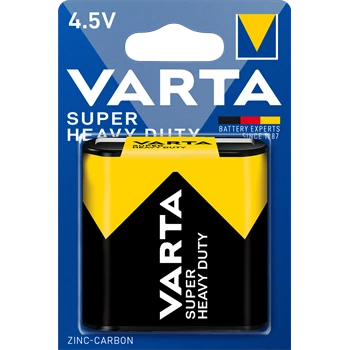 Elem 4,5V 3LR12 Superlife féltartóslapos 1 db/csomag, Varta 