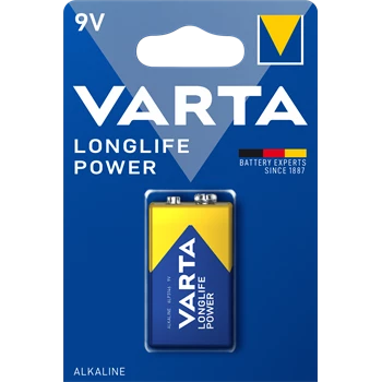 Elem 9V 6LR61 Longlife Power 1 db/csomag, Varta 