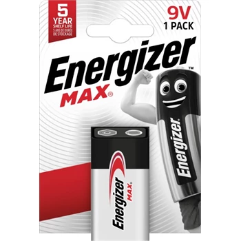 Elem 9V 6LR61 Max 1 db/csomag, Energizer