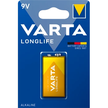 Elem 9V-os 6LR61 E Longlife 1 db/csomag, Varta 