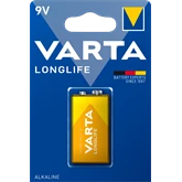 Elem 9V-os 6LR61 E Longlife 1 db/csomag, Varta 