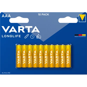 Elem AAA mikro  LR03 Longlife 10 db/csomag, Varta