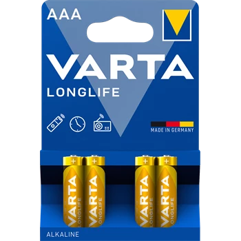 Elem AAA mikro LR03 Longlife 4 db/csomag, Varta 